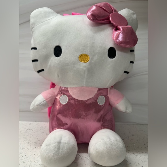 Hello Kitty Girls pink Plush Backpack for Kids - 13”
with pink Adjustable Strap - Picture 16 of 16